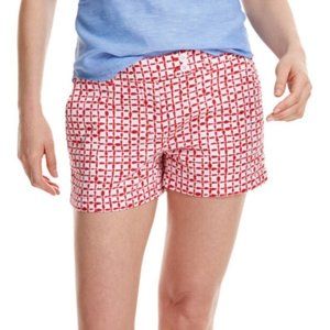 Red and White Vineyard Vines Shorts